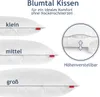 Blumtal Kopfkissen 80x80 cm 2er Set - Nackenkissen mit Produktbild-Vorschau 2