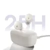 A pair of white wireless earbuds and their charging case are displayed against a white background, with large, translucent numbers '25H' behind them. Anteprima dell’immagine prodotto