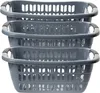 Große Wäschewanne 3er Set grau robust stapelbar 30L Produktbild-Vorschau 1
