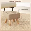 HOMCOM Fußhocker Hocker Moderner Sitzhocker mit Produktbild-Vorschau 5