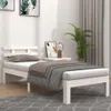 vidaXL Posteľ z masívneho dreva biela 90x200 cm Náhľad obrázku produktu 2