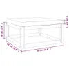 Möbel 4-tlg. Garten-Lounge-Set mit Grünen Kissen Massivholz Produktbild-Vorschau 10