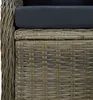 Poltrona da giardino regolabile con cuscini in poly rattan Anteprima dell’immagine prodotto 7