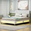 Polsterbett Doppelbett 140 x 200 cm, mit LED-Leuchten und Produktbild-Vorschau 4