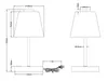 Reality Leuchten Tischleuchte EMMY DH 12x24.50 cm grau Produktbild-Vorschau 7