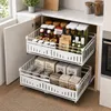2x Teleskopschublade Korbauszug Küchenschrank Organizer Produktbild-Vorschau 6