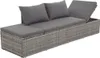 vidaXL Gartenbett Grau 195×60 cm Poly Rattan Produktbild-Vorschau 5