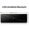MODFU Digitale Wanduhr, USB-Wanduhr mit großem Display, Produktbild-Vorschau 3