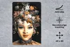 MuchoWow® Mauspad Mousepad Frau - Blumen - Make-up 40x60 cm Produktbild-Vorschau 2