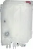 A clear plastic water tank with a red connector at the top, isolated on a white background. Produktbild-Vorschau