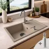 LINDBERGH® Granitspüle Schwarz "PRO22" inkl. Siphon + Produktbild-Vorschau 1