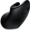 A black vertical wireless mouse on a white background. Produktbild-Vorschau