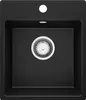 PRIMAGRAN Spülbecken Schwarz Metallic 38x44cm, Granitspüle Produktbild-Vorschau 1