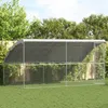 vidaXL Cage à poules, 2 pièces, argent, 400 x 200 x 200 cm, Voir les images du produit 2