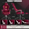 Woraum Gaming Stuhl mit Massage Lendenwirbelstütze, Produktbild-Vorschau 3