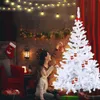 XINZI 240cm Künstlicher Weihnachtsbaum Weiß PVC – Schwer Produktbild-Vorschau 12