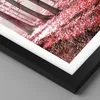 Gerahmtes Poster - Schwarzer Rahmen - Wald Rot Bäume - Produktbild-Vorschau 2