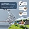 Sonnenliege klappbar – Leichte Gartenliege aus Aluminium Produktbild-Vorschau 3