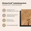 KitchenYeah© Herdabdeckplatte Baumstamm - Baumringe - Holz Produktbild-Vorschau 6