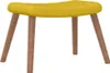 vidaXL Relaxsessel mit Hocker Senfgelb Samt Produktbild-Vorschau 6