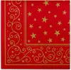 Sovie HORECA Weihnachtsserviette Liam in Rot aus Linclass® Produktbild-Vorschau 1