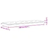 Gartenbank-Auflagen 2 Stk. Melange Hellgrau 200x50x7 cm Produktbild-Vorschau 10