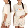 DISNEY Winnie Puuh cremig-gelber Damen-Zweiteiler-Pyjama, Produktbild-Vorschau 1