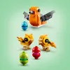 A collection of LEGO bird figures and eggs on a light green background. Produktbild-Vorschau
