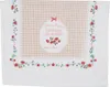 Clayre & Eef Gästehandtuch 40x66 cm Weiß Grün Baumwolle Produktbild-Vorschau 1