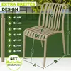 Lot de 6 chaises de jardin tillvex® empilables et Voir les images du produit 2