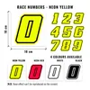 Nálepka závodní číslo pro motocykl "6" Race Moto GP, žlutá Náhled obrázku produktu 2