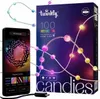 A product shot of Twinkly smart lights and their packaging, with a smartphone displaying the app interface. Náhled obrázku produktu