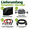 Balkonkraftwerk 2000W  Komplettset mit 4*500Wp Bifaziale Produktbild-Vorschau 7