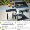 WENKO gancio binario Griglia magnetica chiave appendiabiti Anteprima dell’immagine prodotto 3
