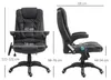 HOMCOM Fotel do masażu, fotel biurowy, fotel kierowniczy, Podgląd zdjęcia produktu 3