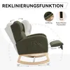 MODFU Schaukelstuhl mit verstellbare Fußstütze,Loungesessel Produktbild-Vorschau 5