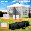 Arvioo Pavillon 3x3m mit Seitenteilen, Faltpavillon Produktbild-Vorschau 7