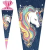 Nestler Schultüte Regenbogen Mähne 70 cm rund Filz Produktbild-Vorschau 2