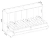 VCM Schrankbett  H. 114 x B. 213 x T. 43 cm, Wandklappbett Produktbild-Vorschau 8