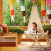Relaxdays – składany stół z regulacją wysokości, bambus i Podgląd zdjęcia produktu 3