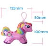6 Stück  TE-Trend Plüsch Einhorn Regenbogen Plüschanhänger Produktbild-Vorschau 2