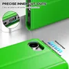 Close-up shots of a green phone case, highlighting its features. Produktbild-Vorschau