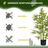 HOMCOM Künstlicher Bambus groß 90 cm Kunstpflanze im Topf Produktbild-Vorschau 6