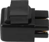 A close-up, side view of a black electrical relay. Náhľad obrázku produktu