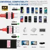 USB-C zu HDTV HDMI Adapter Kabel Stecker Rot bis zu 4K 2K Produktbild-Vorschau 9
