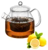 Glazen theepot met glazen zeef en deksel, 1,2 liter, Productafbeelding-voorbeeld 2