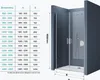 doporro Double porte de douche transparent 105 à Voir les images du produit 7