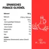 Nutritional information and ingredients for Spanish pomace olive oil, with an illustration of an olive oil bottle and branches. Produktbild-Vorschau
