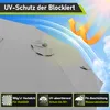 Faziango XXL Sonnenschirm Grau mit LED-Licht – Produktbild-Vorschau 4
