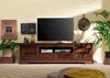 MASSIVMOEBEL24 TV-Board Akazie 200x45x55 nougat lackiert Produktbild-Vorschau 5